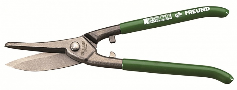 Universal tin snips, cut right, 250 mm