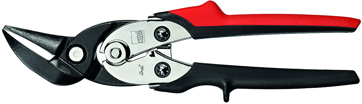 Offset cutting snips, left, stainless steel