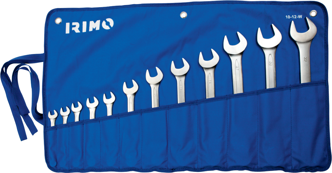 Double open end wrenches set 6-32mm 12 pcs in bag Irimo