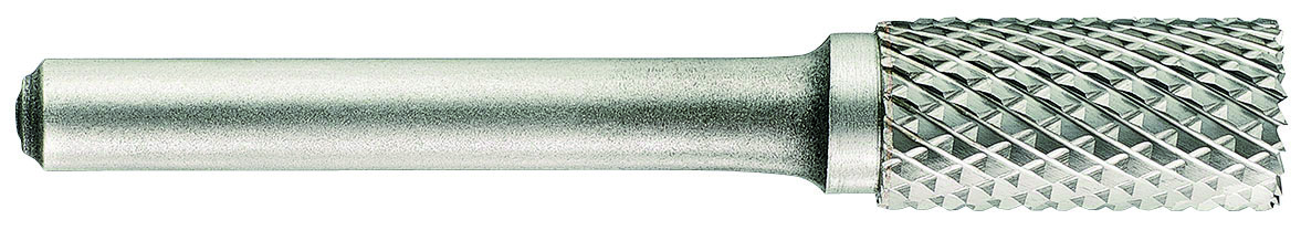 Carbide rotary burrs. Cylindrical end cutting. (Ø) 12 mm (plastic cassette)