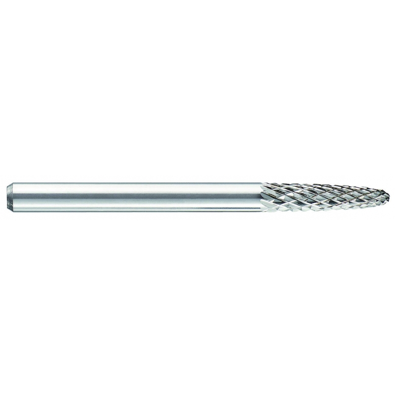 Carbide rotary burrs. Ball nosed tree. (Ø) 3 mm (plastic cassette)