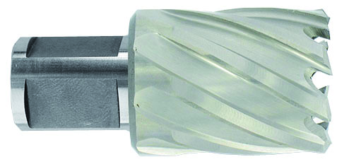 HSS Сore Drill  Ø42X60X30 mm, short series.  Weldon shank Ø19 mm. Bright, uncoated
