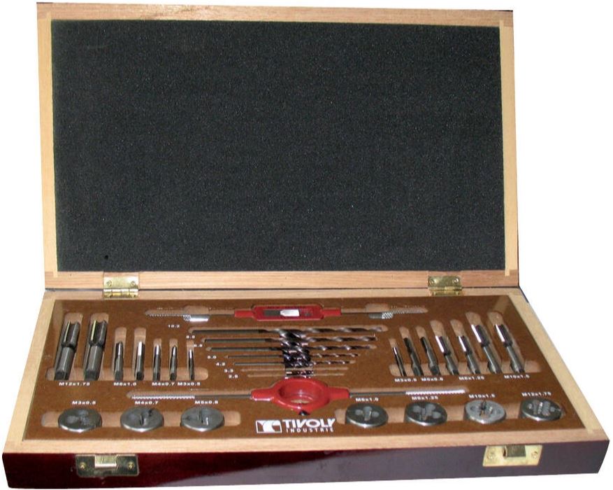 Tivoly komplekts MTF30 iekšējām un ārējām vītnēm M3-M12