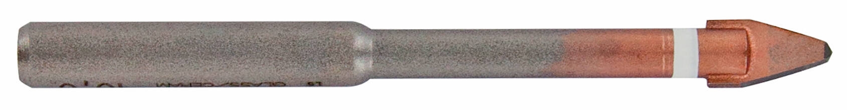 Glass and tile drill bit with 2 cutting edges, 10mm shank, Ø6mm
