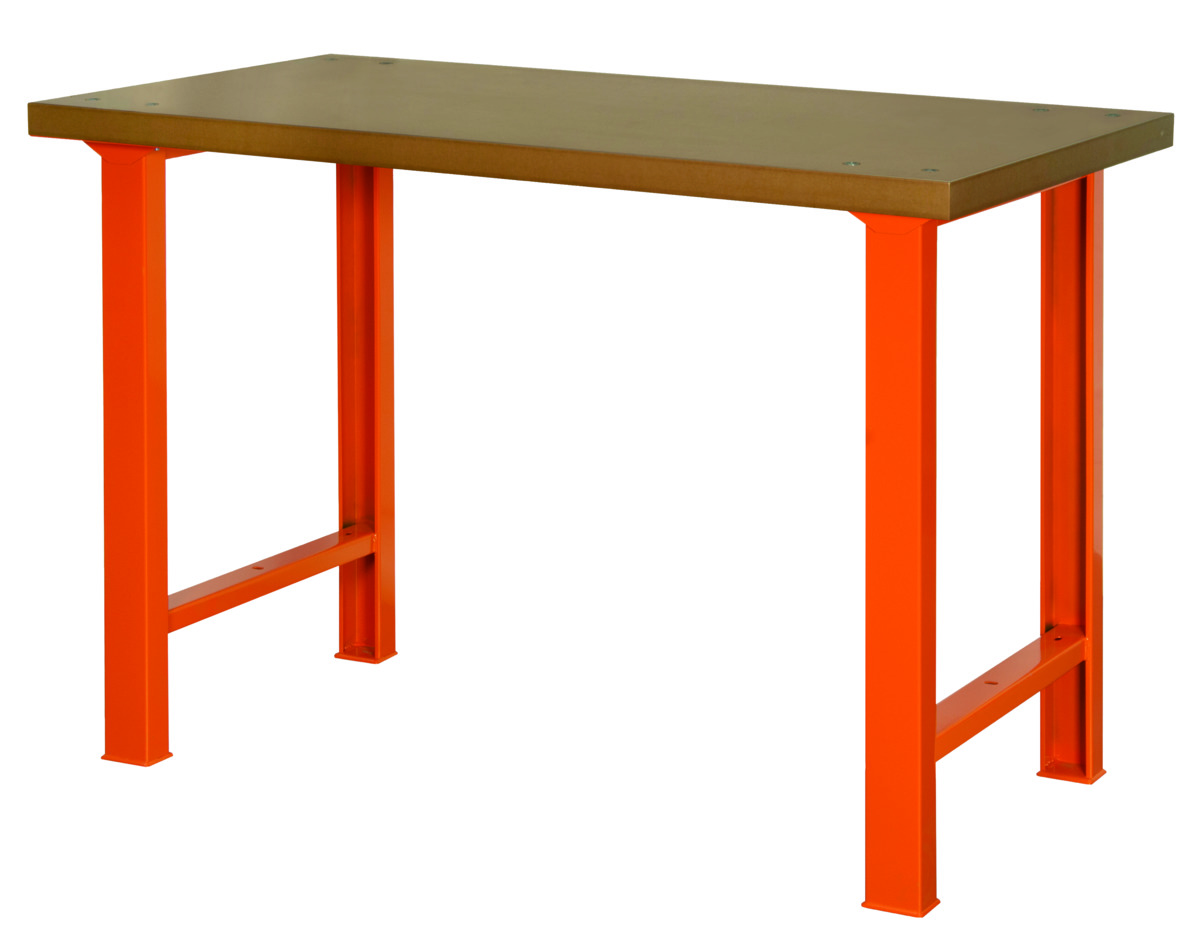 Heavy duty workbench 1800mm with MDF top orange