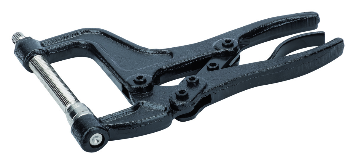 Locking clamp with movable jaw 200mm