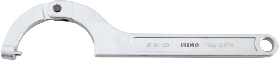Adjustable pin wrench 202mm max 35-50mm with interchangeable pin diam 4mm Irimo