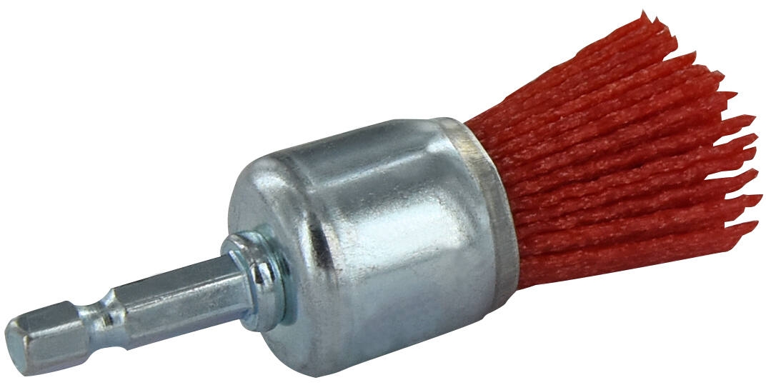 Nylon end brush for drill, Ø22mm, 1/4