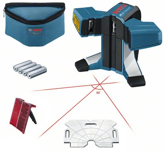Līniju lāzers Bosch GTL 3, ± 0.2 mm/m, 20 m