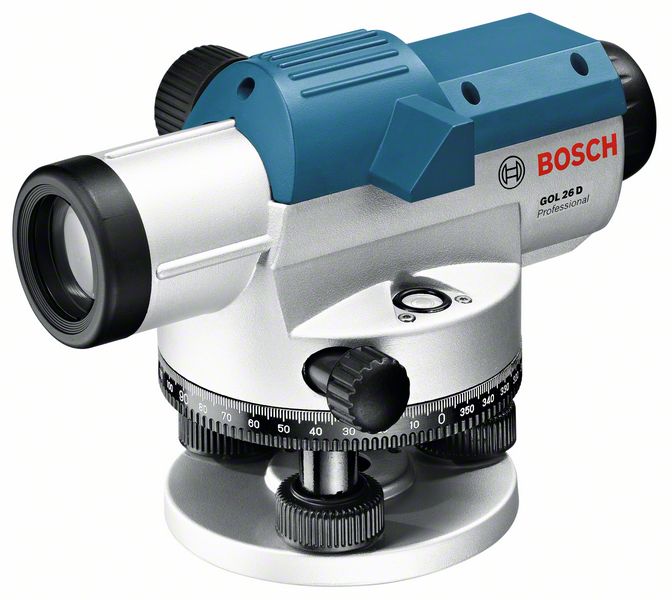 Optiskais nivelieris Bosch GOL 26 D, 1.6 mm / 30 m, 100 m
