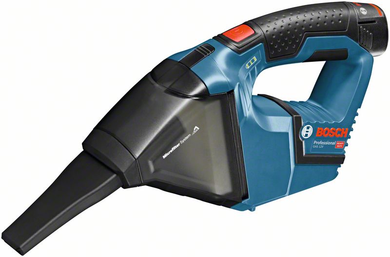 Akumulatora putekļu nosūcējs Bosch GAS 12V, SOLO, 12V, 15 l/s