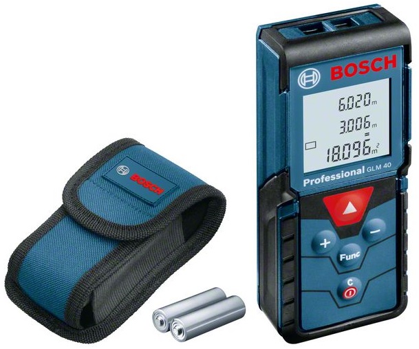 Lāzera tālmērs Bosch GLM 40, ± 1.5 mm, 0.15 - 40 m
