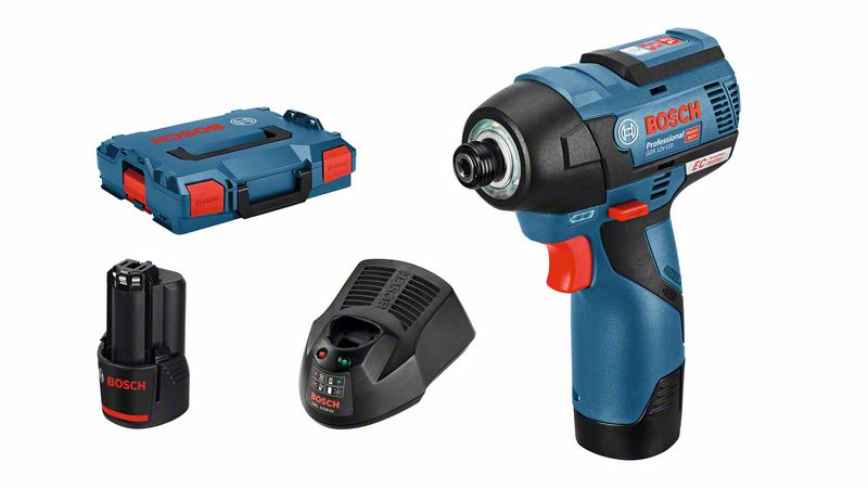 Akumulatora triecienatslēga Bosch GDR 12V-110, 2x3.0Ah, GAL 12V-40, 110 Nm, 0-1.200 / 0-2.600 min.-1