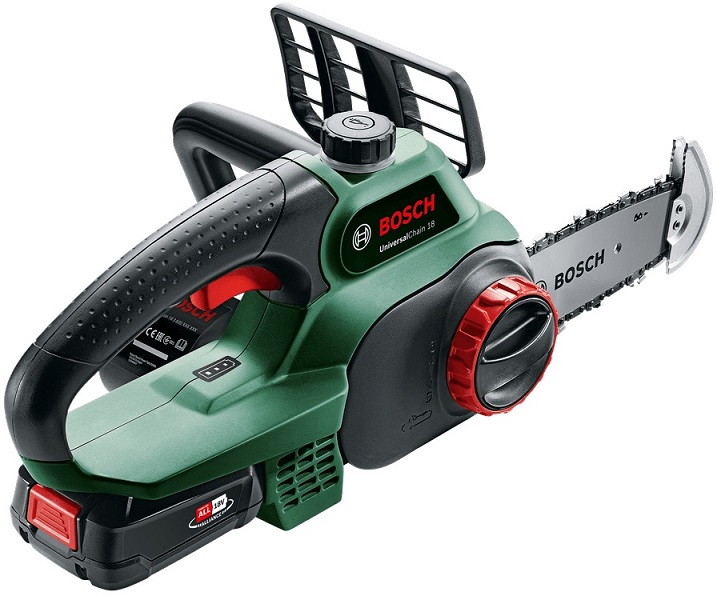 Akumulatora motorzāģis Bosch UniversalChain 18, (1 x 2,5Ah)