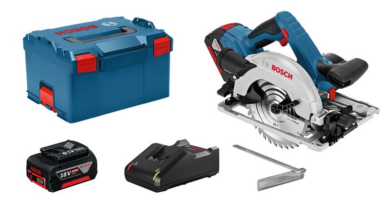 Akumulatora ripzāģis Bosch GKS 18V-57G, 2x4.0Ah, GAL 18V-40, 18V, 3.400 min.-1