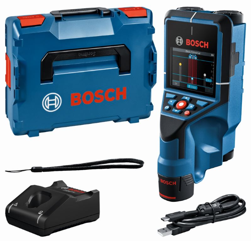 Detektors Bosch D-tect 200 C, ± 5 mm, 200 mm (1x 2.0 Ah)