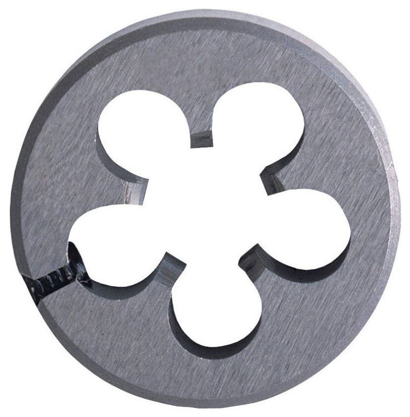 HSS ISO Die, C form, M5x0,8 Ø25,4mm, bright uncoated