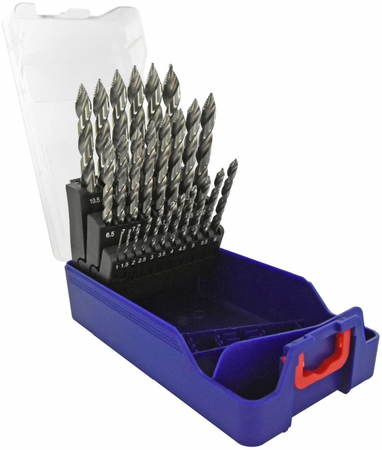 Metal drill bit set 1-13mm, 