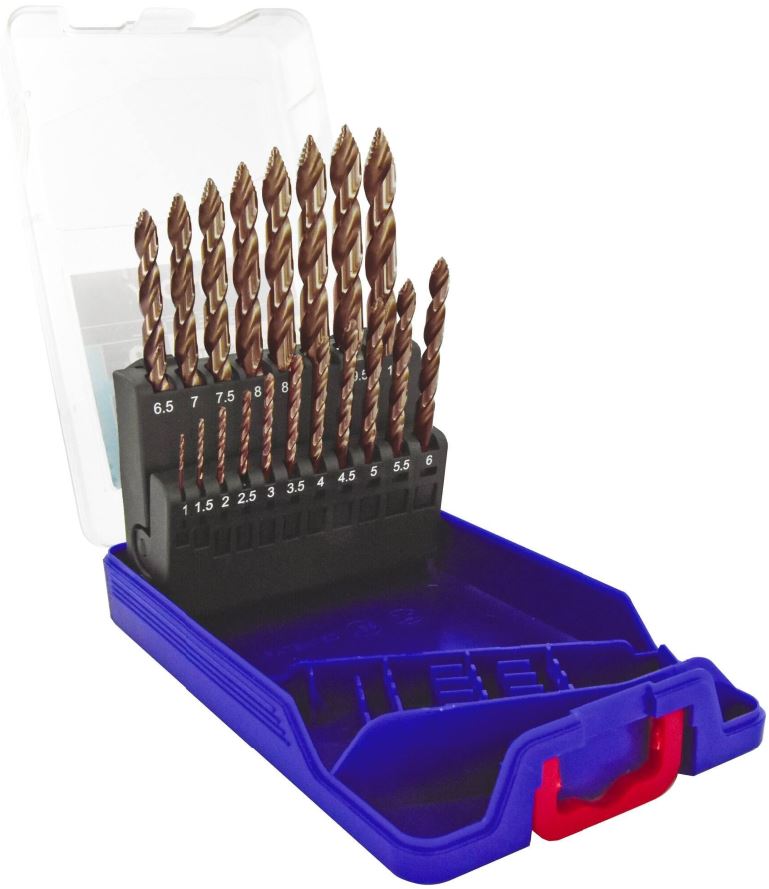 Metal drill bit set 1-10mm, 