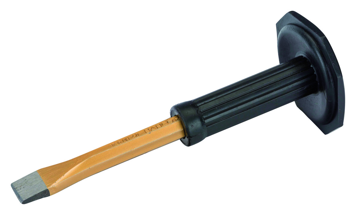 Mason`s chisel with plastic hand protection 23x250mm