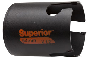 Multi construction holesaw Superior 68mm with carbide tips, depth 71mm