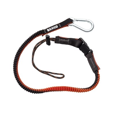 Lanyard with carabiner and fixed loop 65-120cm max 1kg