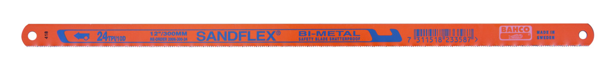 Hand hacksaw blades Sandflex 32TPI 300mm 2 pcs blister