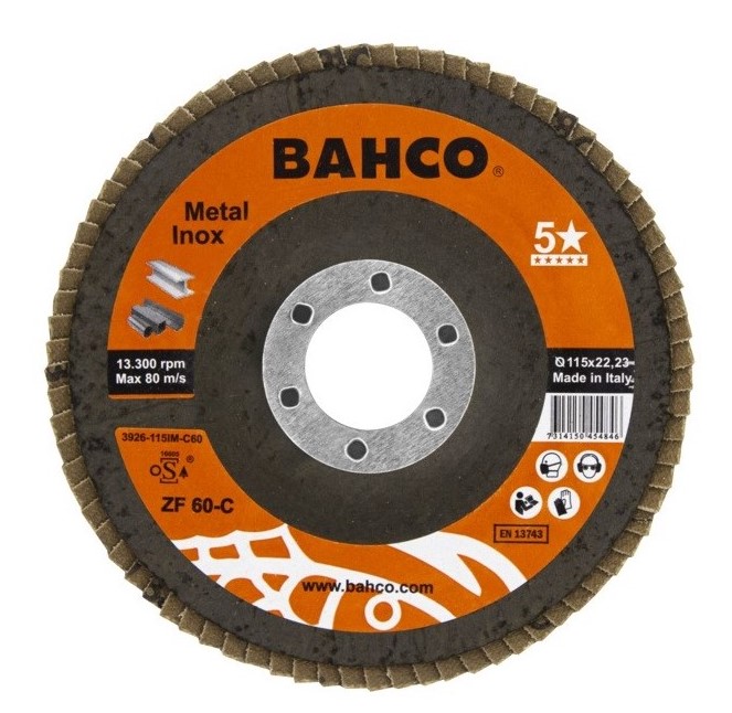 Lameļu disks konusveida INOX+Fe P40 115x22.23mm