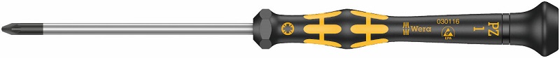 Wera ESD Kraftform Micro screwdriver, PZ 1 x 80mm
