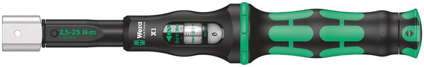 Wera Click-Torque X 1 Insert Tools Series, 9x12mm, 2,5-25 Nm