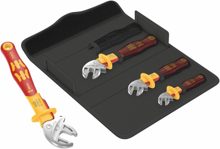 Wera Joker VDE 6004 self-setting adjustable wrench set 4pcs XS-S-M-L 7-19mm