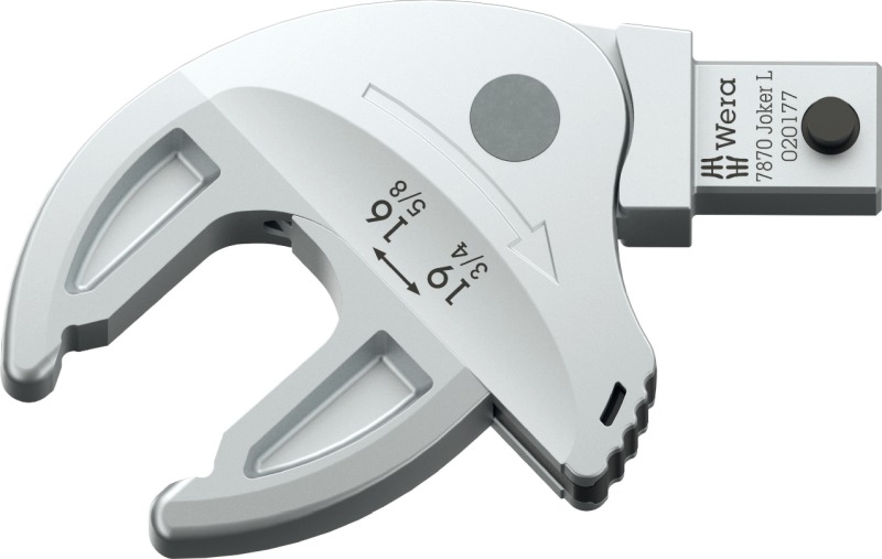 Wera 7870 Joker L self-setting insert spanner – 16-19 mm hex, 9x12 mm connection, ratchet feature, lightweight design