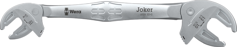 Wera 6006 Joker XS/S self-setting double spanner – chrome vanadium steel, 7–13 mm metric and 1/4