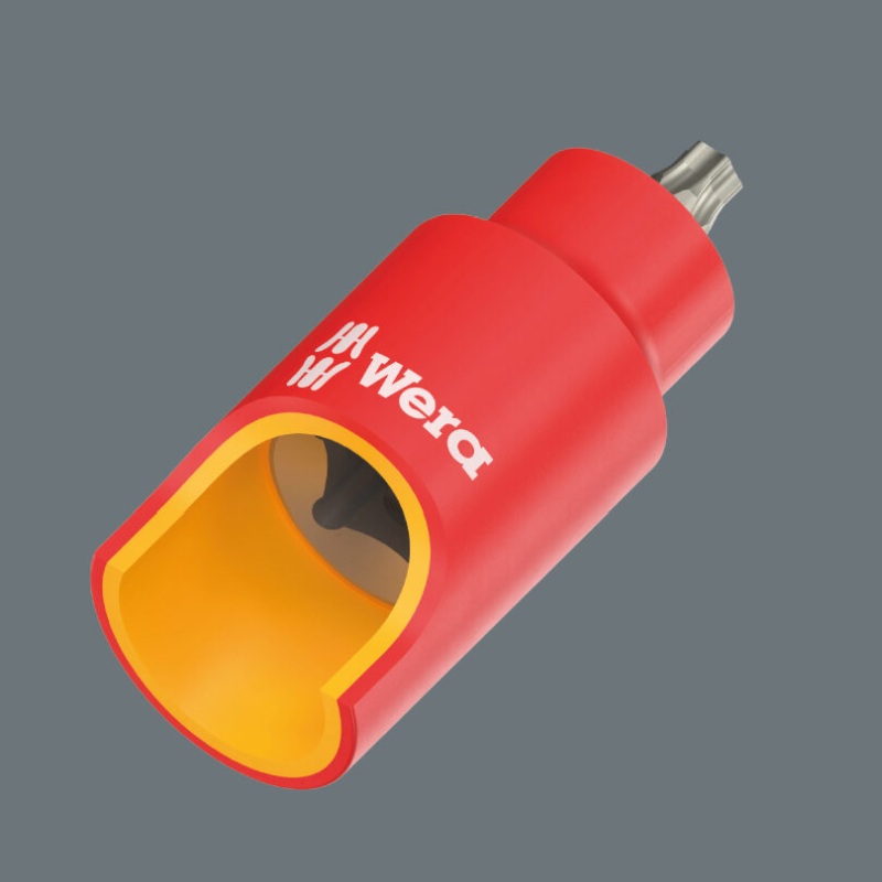 Wera 8767 A VDE HF TX 15 x 45 mm bit socket – voltage insulated, holding function, chrome vanadium steel, 1/4