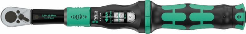 Wera Click-Torque Lock A 6 torque wrench – precision adjustable, torque lock function, 1/4