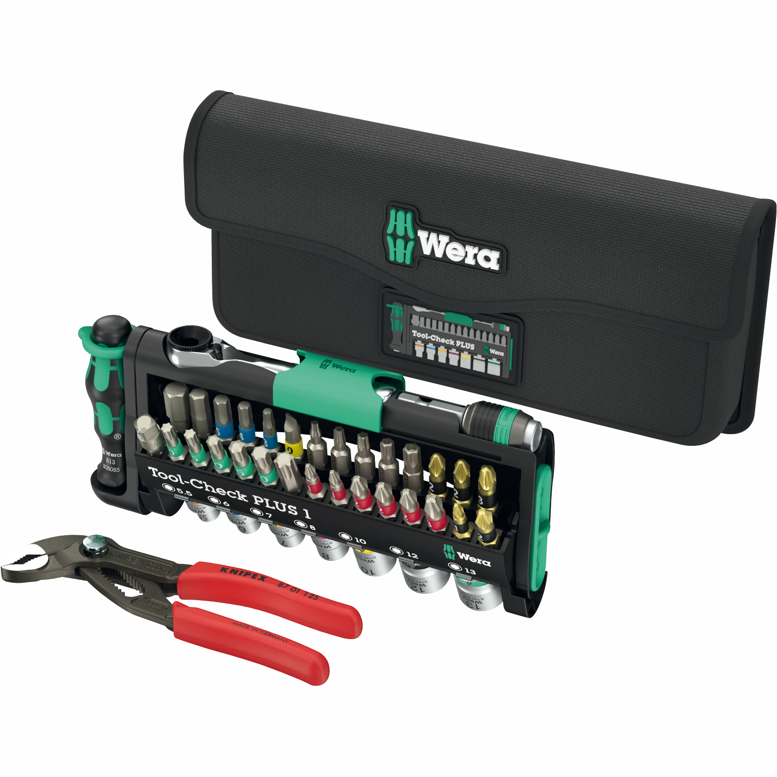 Wera Tool-Check Combi 1 manual tool set – 40 pieces, 1/4