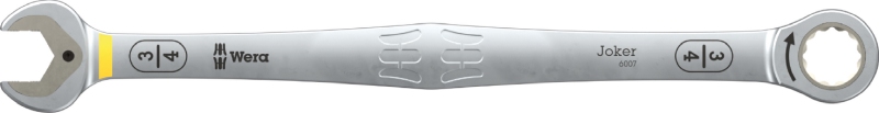 Wera 6007 Joker ratcheting combination spanner – long design, 3/4