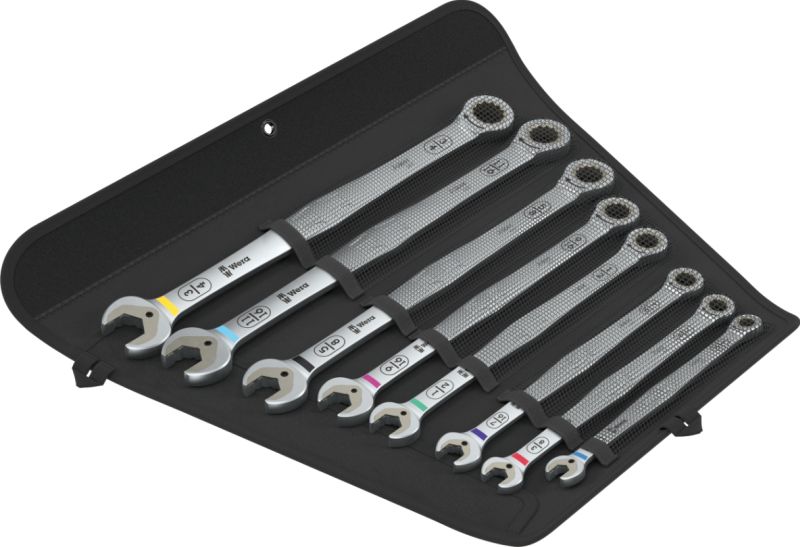 Wera 6007 Joker Imperial 8-piece ratcheting combination spanner set – SAE sizes 5/16