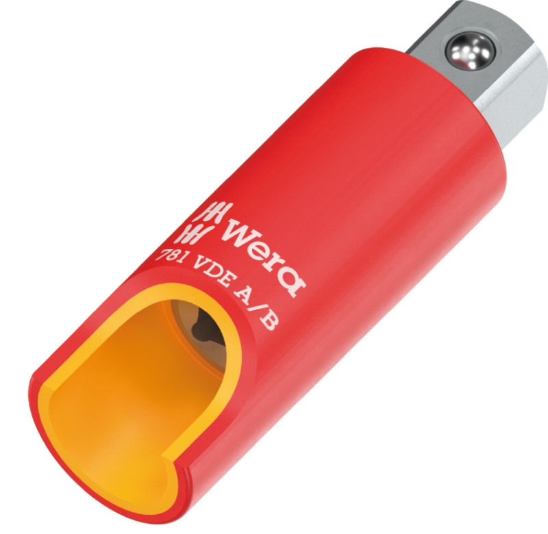 Wera 781 A/B VDE insulated socket adapter – 1/4