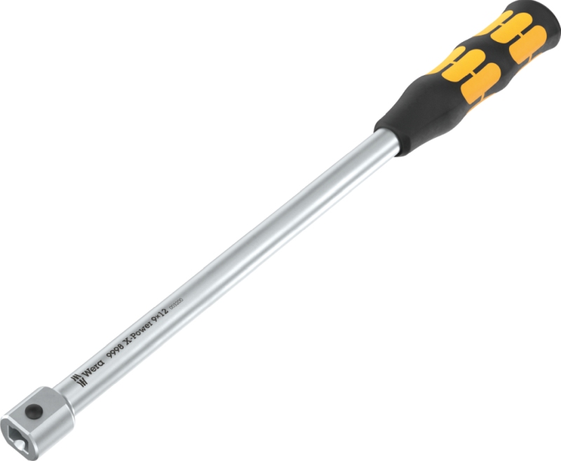 Wera 9998 X-Power actuation tool – 9x12 mm square head, 400 mm length, alloyed tool steel, matte-chromed, Kraftform handle