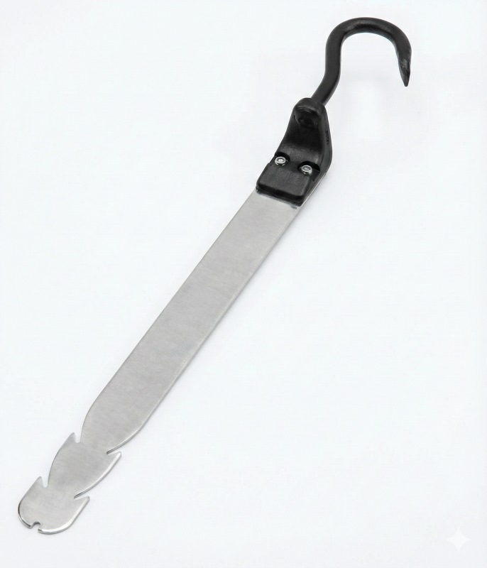 Slate ripper with spring steel blade
