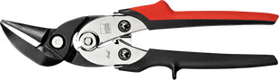 Offset cutting snips, right, stainless steel