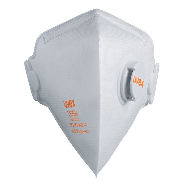 UVEX Respirātors Silv-Air Classic 3210, FFP2, Ar Vārstu, Balts, 1 gab