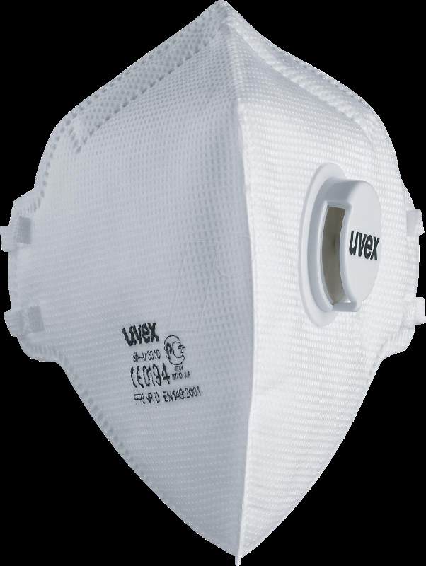 UVEX Respirātors Silv-Air Classic 3310, FFP3, Ar Vārstu, Balts, 3 gab iepakojumā