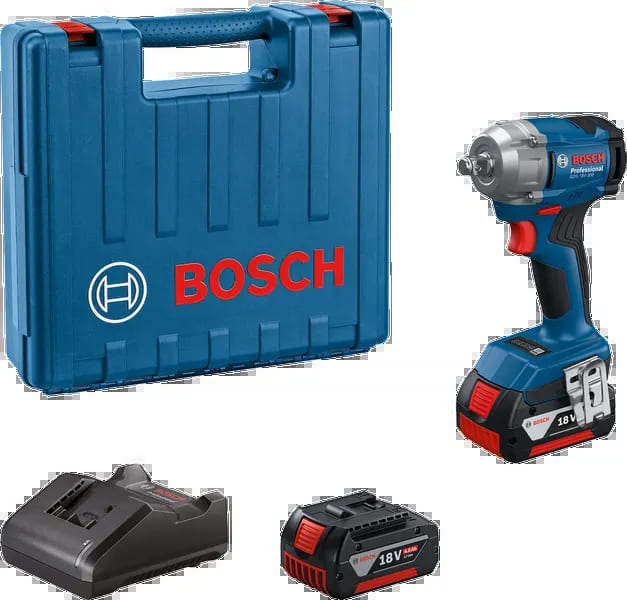 Cordless impact wrench Bosch GDS 18V-350, 2×4.0Ah + GAL 18V-20 + Carrying Case