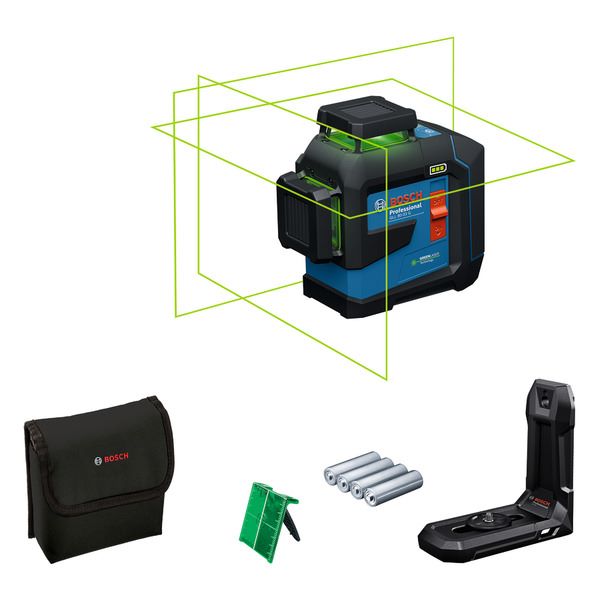 Cordless line laser Bosch GLL 80-33 G, SOLO (BG + LB10)