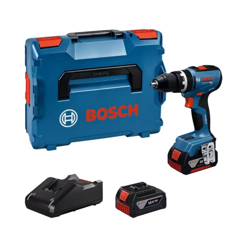 Cordless impact drill/driver Bosch GSB 18V-65, 2×5.0Ah + GAL 18V-40 + L-Case