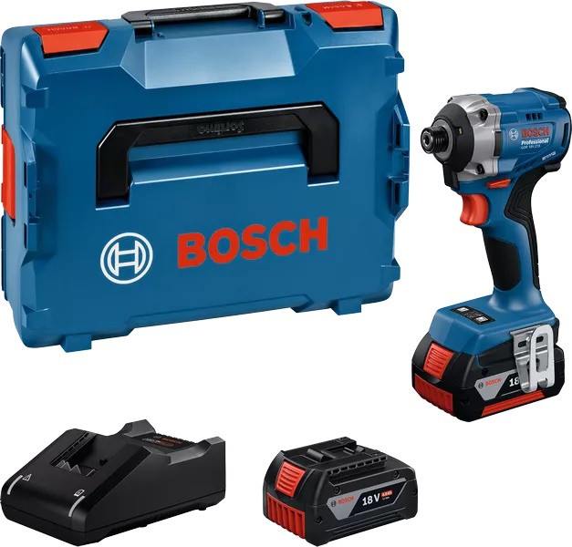 Cordless impact driver Bosch GDR 18V-215, 2×4.0Ah GBA + GAL 18V-40 + L-Boxx