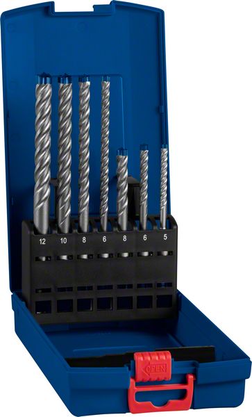 Bosch SDS+ 7X hammer drilling set 5/6/6/8/8/10/12 mm, 7pcs