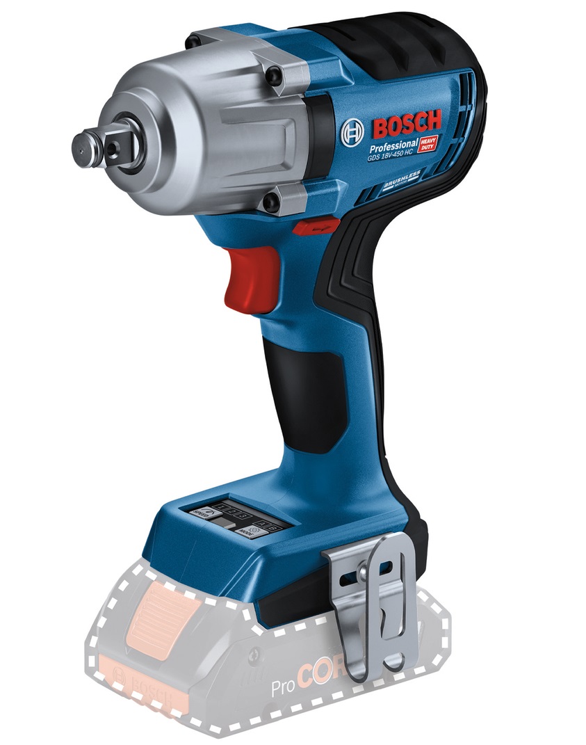Akumulatora triecienatslēga Bosch GDS 18V-450 HC, SOLO, 450 Nm, 0 - 2.300 min.-1